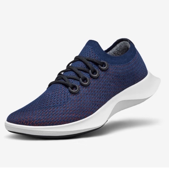 Allbirds Navy & Orange Tree Dasher Size 9 - Picture 1 of 8